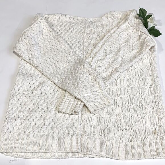 Vintage Hand Knit For The Limited Crew Neck Chunky Ramie Sweater M - Picture 5 of 9